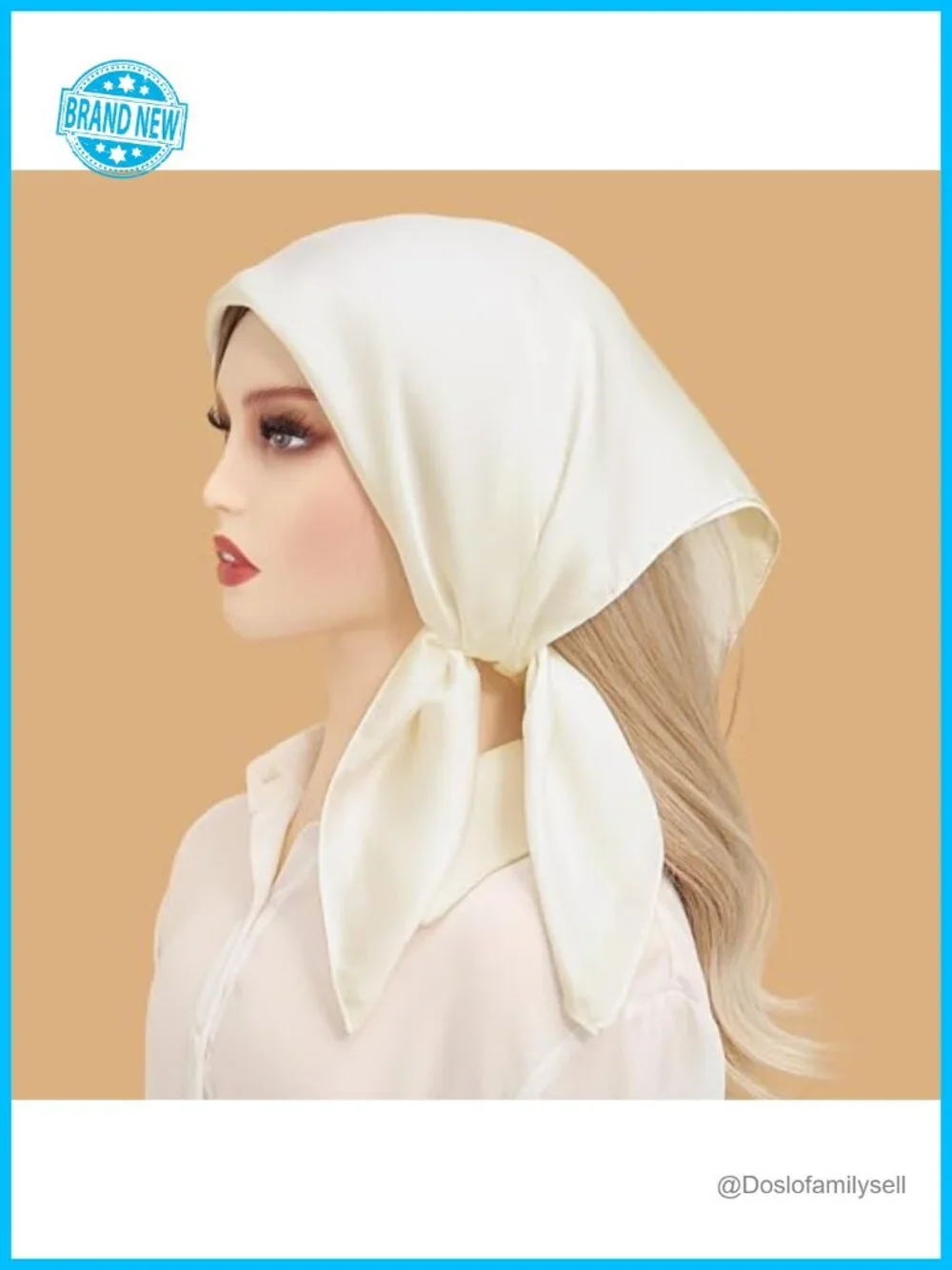 100% Mulberry Silk Square Scarf - 27